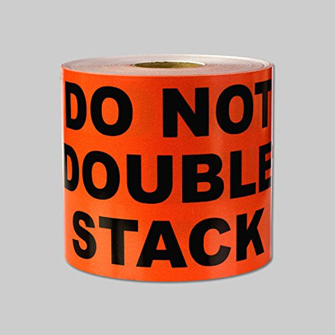 5 x 3 inch - Do Not Double Stack Stickers - Shipping Stickers (300 Stickers)