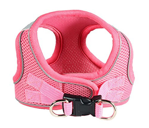 Hip Doggie EZ Reflective Sports Mesh Harness - Pink, XS