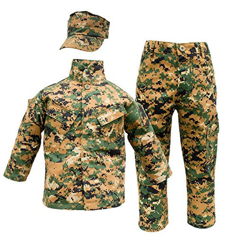 Woodland Marine Uniform, 3pc - X-Small