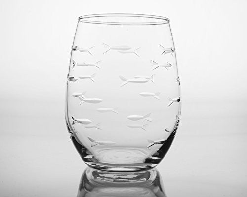 School of Fish Stemless Wine, 17oz