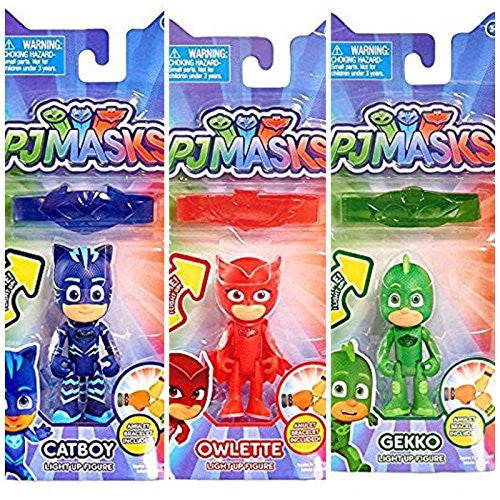 PJ Masks Light Up Figure Assortment, Set of 6