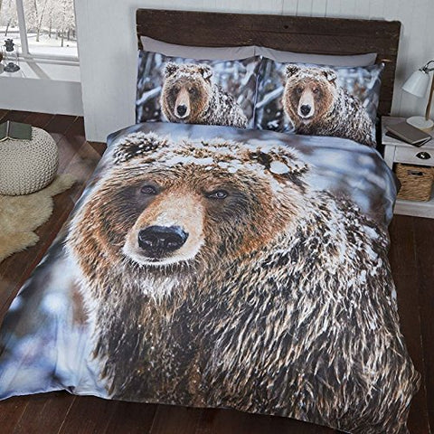 Generic Duvet Cover Single Size Big Bear - 135cm x 200cm (53in x 78.5in) Pillowcase size: 50cm x 75cm (19.5in x 29.5in)