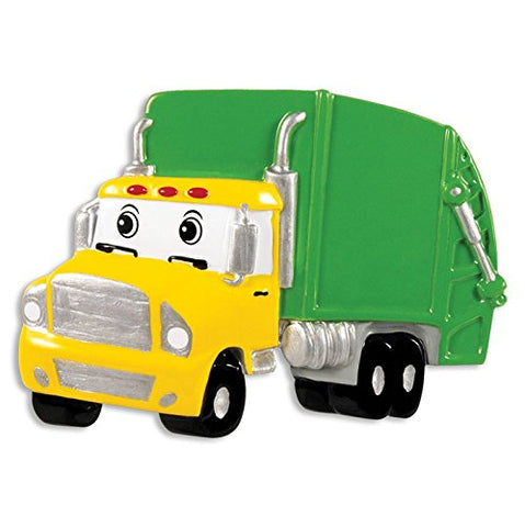 Garbage Truck Personalized Christmas Ornament (not in pricelist)