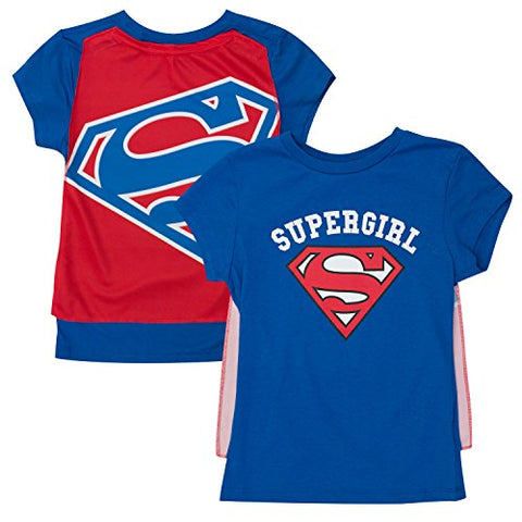 Supergirl Girls Caped Tee-M