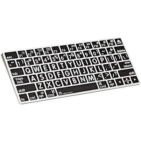 XLPrint LogicSkin White on Black Apple Magic American English Keyboard Cover