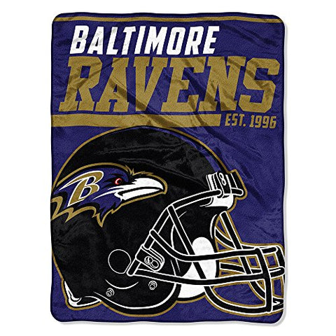 Baltimore Ravens NFL "40-Yard Dash" Micro Raschel Throw 46”x 60”