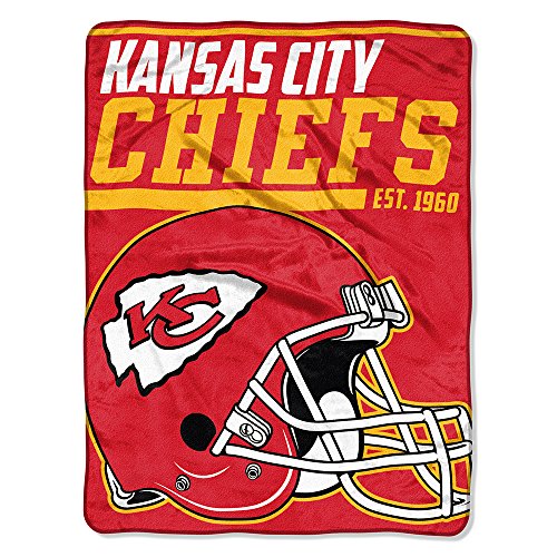 Kansas City Chiefs NFL "40-Yard Dash" Micro Raschel Throw 46”x 60”