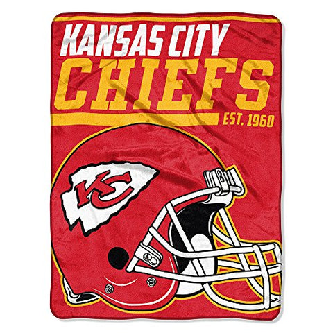Kansas City Chiefs NFL "40-Yard Dash" Micro Raschel Throw 46”x 60”