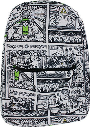 Zelda Game Drawings Sublimated Backpack