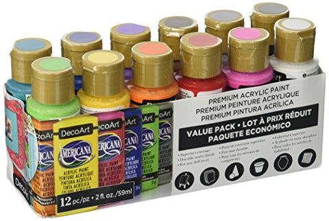 Americana Acrylics 12-ct Value Pack
