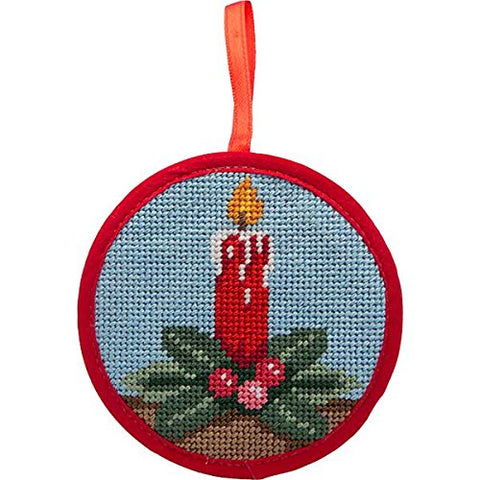 Candle Stitch-Ups Christmas Ornaments (4" Round)