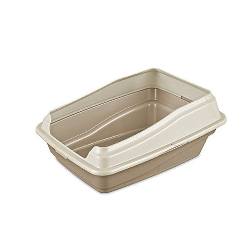 Framed Cat Litter Pan, Camel Pan W/seashell Frame, 18 7/8" L X 15 1/4" W X 8 1/8" H