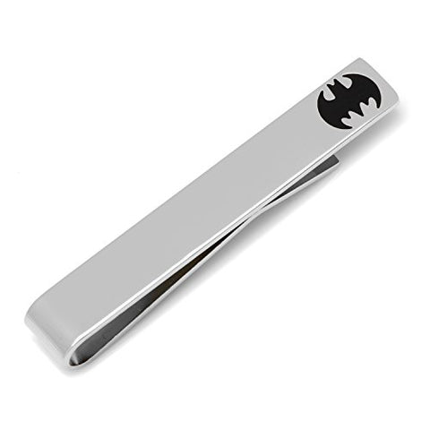 Batman Bat Logo Silver Tie Bar