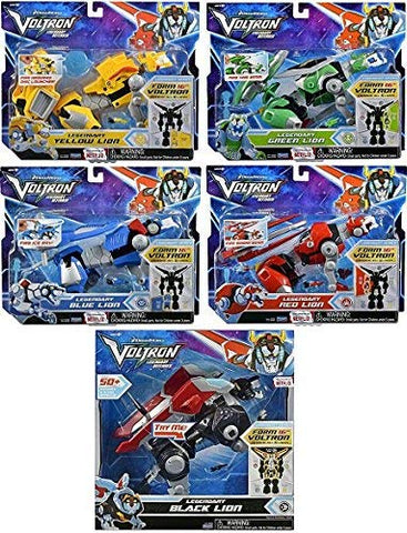 Voltron  Combinable Lion - Legendary Black, Yellow, Red, Blue & Green