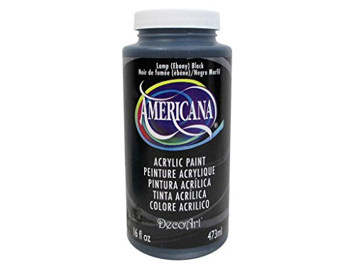 Americana Acrylics 16 oz - Lamp (Ebony) Black