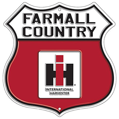 Farmall Country/SHIELD SIGN - 11.5": x 11.5" NEW '16