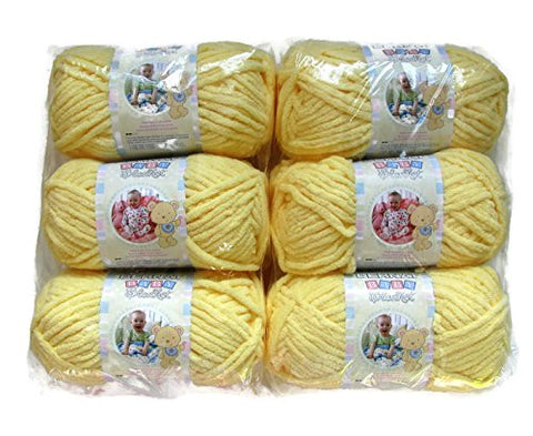 Bernat Baby Blanket Yarn Baby Yellow 72 Yards 3.5 OZ