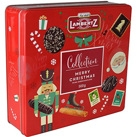 LAMBERTZ  SWEET MIX CHRISTMAS TIN (17.64oz)