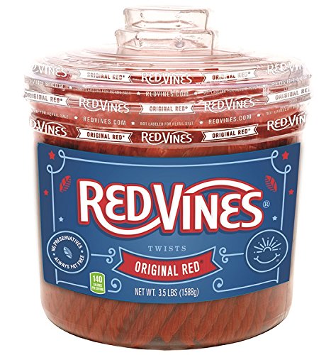 Red Vines Original Red Licorice Jar (3.5 Pound Jar)