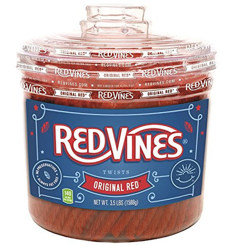 Red Vines Original Red Licorice Jar (3.5 Pound Jar)