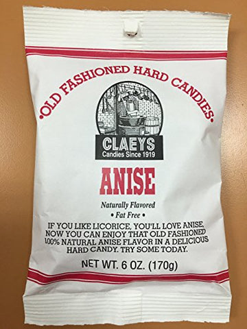 Old Fashioned Hard Candy Peg Bag - Anise, 6 Oz