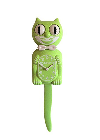 Limited Edition Fun Chartreuse Kit-Cat Clock - 15.5"
