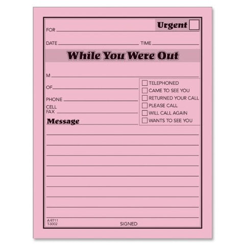 Adams While You Were Out Pad, 50 Sheets/Pad, 12 Pads/Pack