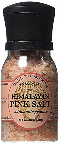 10 oz Himalayan Pink Salt (Grinder Jar, Disposable)