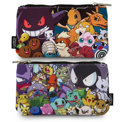 Pokemon Character Print Coin/Cosmetic Bag