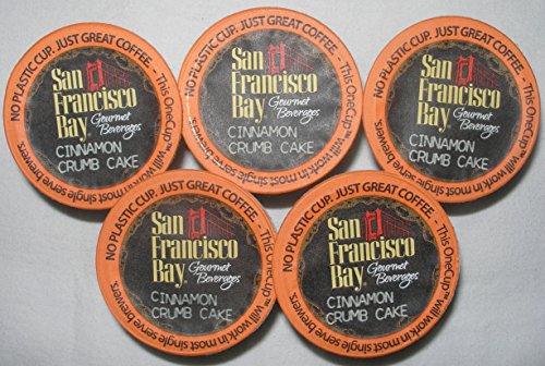 San Francisco Bay Gourmet Coffee OneCup Cinnamon Crumb Cake 12 Count