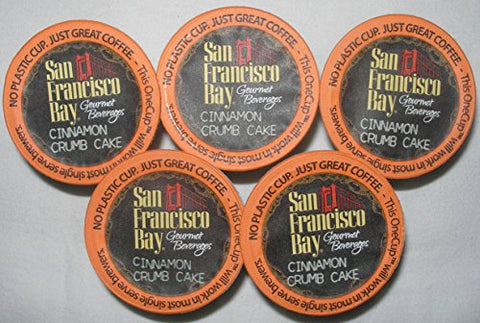 San Francisco Bay Gourmet Coffee OneCup Cinnamon Crumb Cake 12 Count