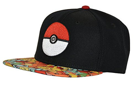 Pokemon Pokeball Sublimated Bill Youth Snapback