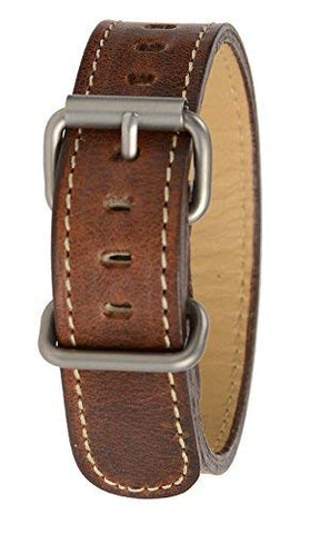 Replacement Band, Nut Brown Horween Leather w/ Matte Hardware, 3/4" - 19 mm Size For A-1 & C-1 Cases (not in pricelist)
