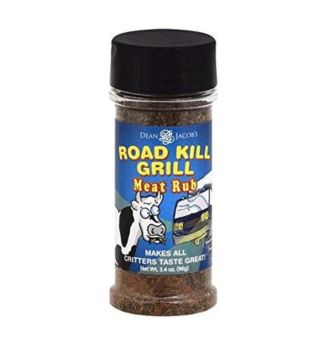 Road Kill Seasonings, Meat Rub Jar, 3.4 oz