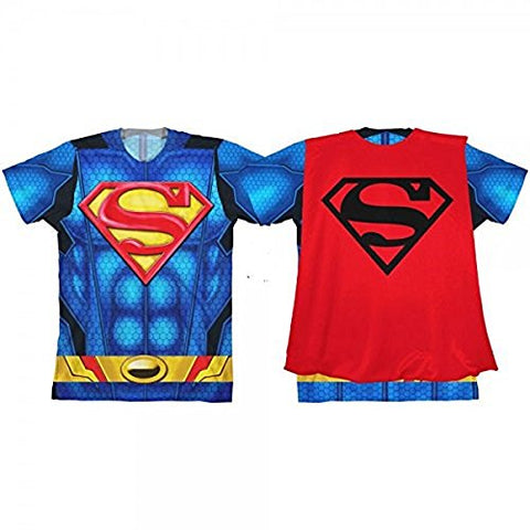 Superman Boys Sublimated Caped Tee-L