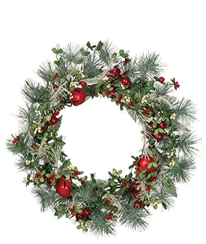 21" PINE BERRY BELL WREATH
