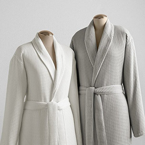 Hotel Waffle/Terry Robe - White - XL