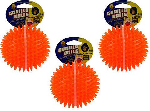 PetSport Gorilla Ball - Assorted Colors, Large, 4"