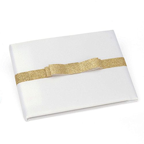 Gartner Studios Gold Glitter Bow Guest Book