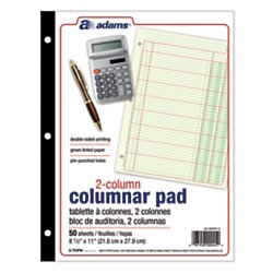Adams Columnar Pad, 2 Col
