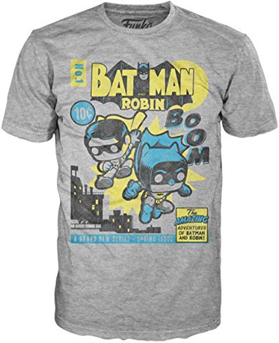 POP Tees: DC - BM & Robin Comic - XL Men