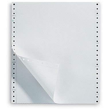 Staples Computer Paper, Ultra Perforated, 9 1/2" x 11", Blank White, 20lb., 2,500/Box