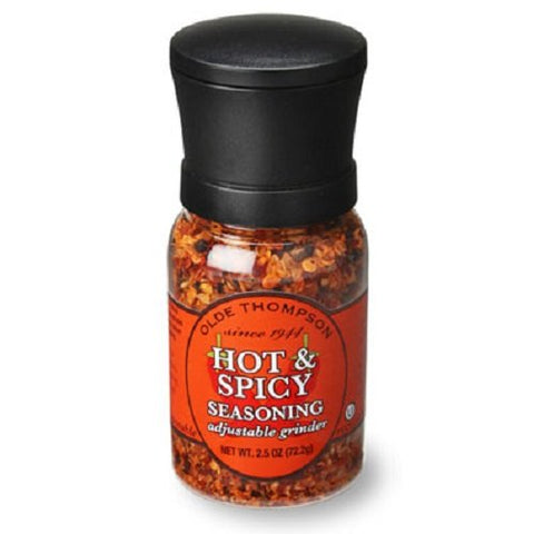 2.5 oz Hot & Spicy Seasoning (Mini Grinder Jar, Disposable)