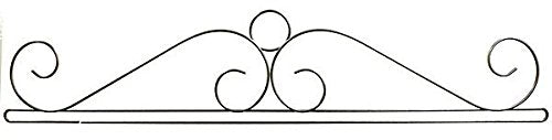 Ackfeld Manufacturing 36 Inch Wire Scroll Split Bottom, Charcoal