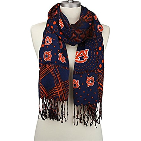 Mixed Print Scarf, Auburn, 72"L x 24"W