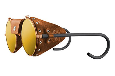 Julbo Mountain Vermont Classic Sunglasses, Spectron 3CF Multilayer Gold Finish-Brown Tint Lens, Brass/Brown Frame, Medium