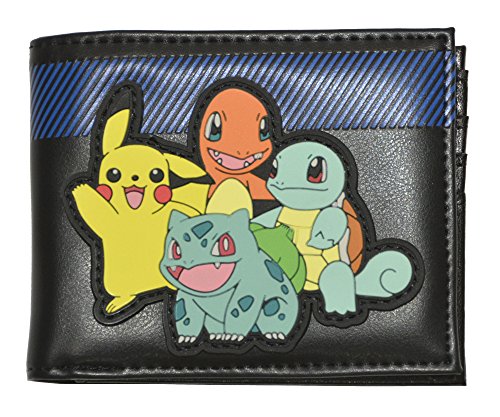 Pokemon Group Rubber Patch Bi-Fold Wallet