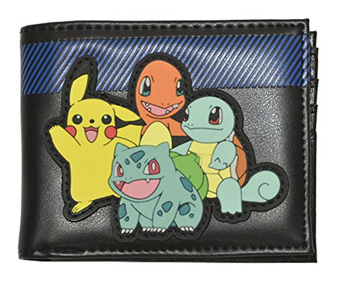 Pokemon Group Rubber Patch Bi-Fold Wallet