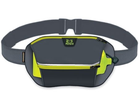 Velocity Plus with AirStretch Charcoal / Hi-Viz Green - 20 oz. Bottle - QR Buckle, Size: Adj