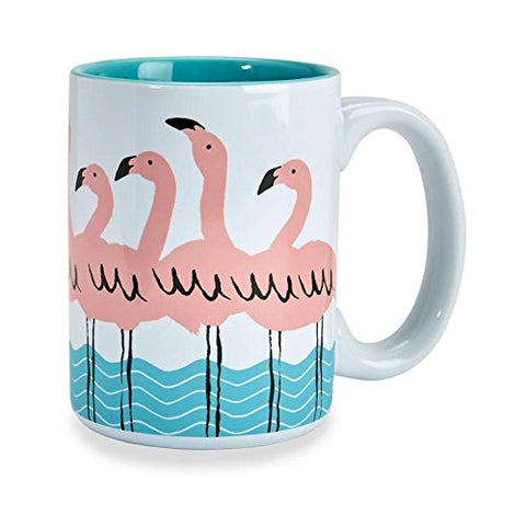 Mug 16 fl Oz - Flamingo, White